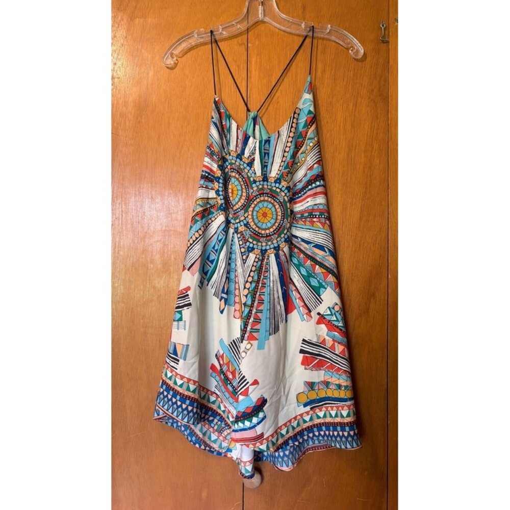 BLACK BEAD USA AZTEC PATTERN DRESS, LIKE NEW